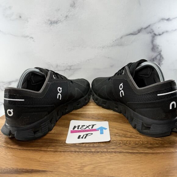 Women’s sz 9.5-On Cloud X 3 Triple Black Running Sneaker-Has Replacement Insoles - Picture 5 of 9